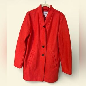 Old Navy Red Single-Breasted Pea Coat